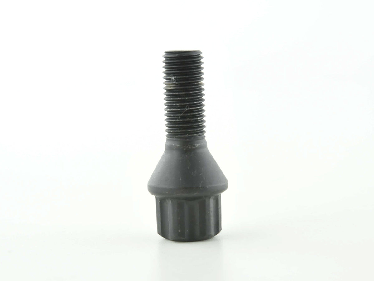 Radschraube einzeln Schaftlänge 28mm Kegelbund schwarz M12x1,5 Radschraube einzeln Schaftlänge 28mm Kegelbund schwarz M12x1,5